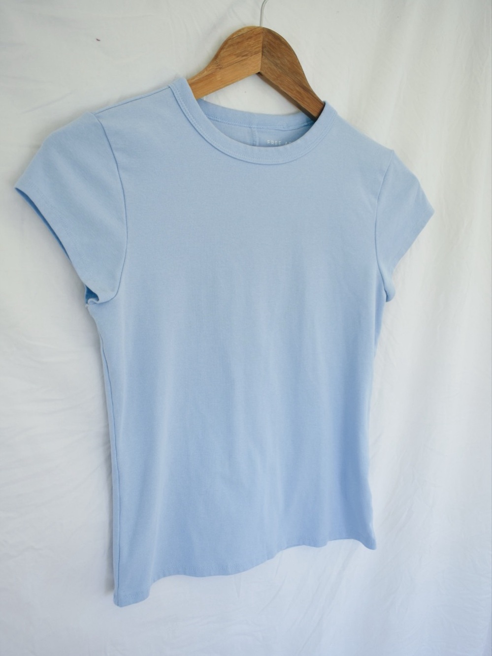 Free Assembly Light Blue Cotton Baby Tee Size XS